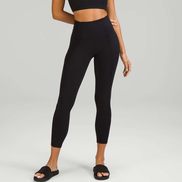 lululemon athletica Pants - Lululemon Align Ribbed Panel High-Rise Tight 25" Black